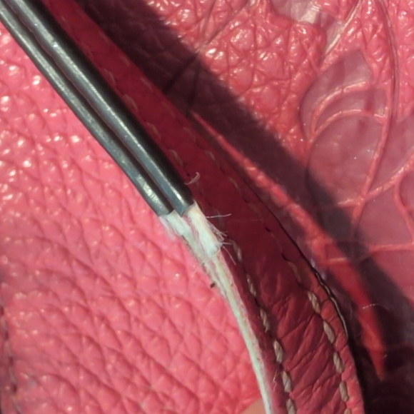 Coach Strawberry Haze Leather Wristlet - Picture 3 of 3